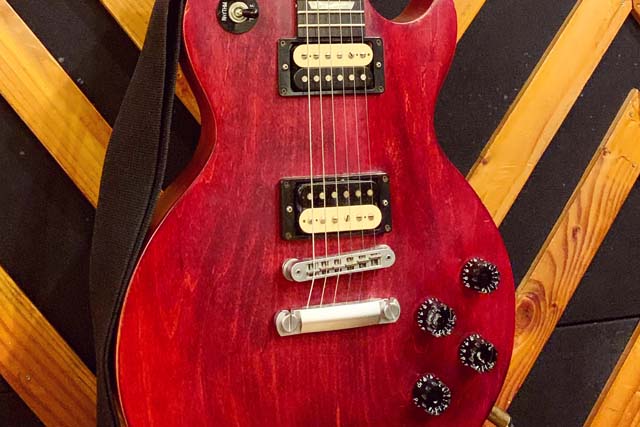 Gibson No.040724 1990年 Gibson LP スタジオ シースルーグリーン メンテナンス済み EX- -